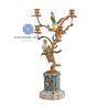Ceramic Parrot Ormolu Brass L Candle Holder FH03-6660A 31x20x59cm SP000897